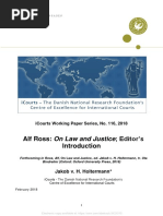 Alf Ross: On Law and Justice Editor's: Jakob v. H. Holtermann