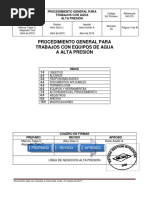 PG Trabajos Con Equipo de Alta Presión