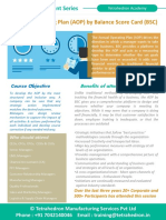 Annual Operating Plan (AOP) by Balance Score Card (BSC) Workshop by Tetrahedron