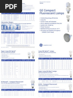 GE Compact Fluorescent Lamps: Reflectors