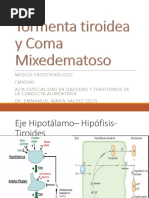 Tormenta Tiroidea y Coma Mixedematoso