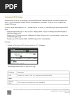 Viewing CIFS Setup