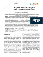 Effects of Vegetable Oil Based Cutting Fluid in Machining Kevlar Composite Material