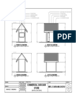 Commercial Sari-Sari Store: Right Elevation Front Elevation