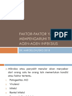 Faktor-Faktor Yang Mempengaruhi Transmisi Agen-Agen Infeksius