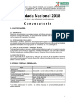 Convocatoria Olimpiada Nacional 2018