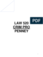 Canada Criminal Procedure LAW 520 Penney Summary