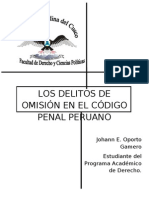 Los Delitos de Omisión en El Código Penal Peruano