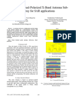 Design of A Dual-Polarized X-Band Antenna Sub-Array For SAR Applications