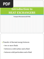 Introduction To Heat Exchangers: Transport Phenomenon (CH 306)