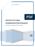 Proyecto Final Hormigon Pretensado CONSTRUCCION DE UN PUENTE UTILIZANDO UNA SECCION CAJON