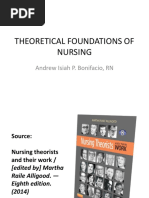 Theoretical Foundations of Nursing