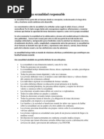 Valores de Una Sexualidad Responsable