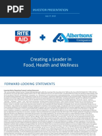 RAD Rite-Aid Albertsons Investor Presentation July 2018