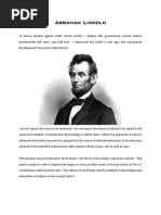 Abraham Lincoln