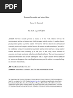 Economic Uncertainty and Interest Rates 8-19-15