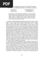 Results of A Teaching Experiment To Foster The Conceptual Understanding of Multiplication Based On Children's Literature