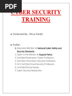 Proposal Cyber Security Training