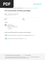 The Sustainable Mobility Paradigm: Transport Policy February 2008