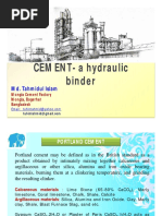 CEMENT - The Hydraulic Binder