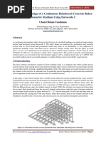 Analysis and Design of A Continuous R C Raker Beam Using Eurocode 2 PDF