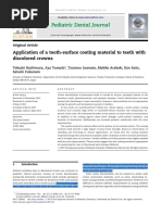 Pediatric Dental Journal: Application of A Tooth-Surface Coating Material To Teeth With Discolored Crowns