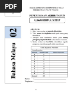 Peperiksaan Akhir Tahun Bahasa Melayu Tingkatan 2 