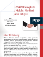 Penyelesaian Sengketa Medis Melalui Mediasi