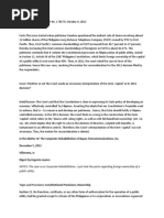 In The Matter Of: The Corporate Rehabilitation of Bayan Telecommunications, Inc. December 5, 2012 Villarama, Jr. Digest by Eugenio Leynes