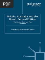 Britain, Australia and The Bomb-The Nuclear Tests and Their Aftermath