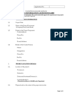 Basic Information Questionnaire: Central Environmental Authority