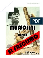 Benito Mussolini (Define El Fascismo) PDF