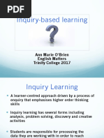 Inquiry-Based Learning Powerpoint Summer 2017