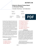 Acceptance Criteria For Moment Frames Based On Structural Testing T11 - 99