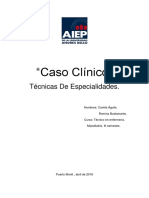 Caso Clínico Técnica de Especialidades