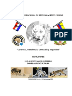 Manual Paraguay Primer Curso Internacional de Adiestramiento Canino