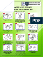 Stiker 6 Langkah Cuci Tangan Handwash 150 Lembar