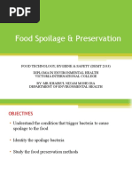 Food Spoilage & Preservation