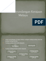 Sistem Perundangan Kerajaan Melayu