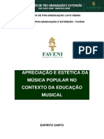 1 Apreciação e Estética Da Música Popular No Contexto Da Educação Musical