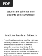 Estudios de Gabinete en El Paciente Politraumatizado