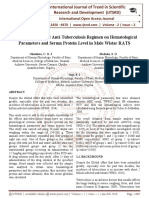 Effect of A Standard Anti-Tuberculosis Regimen On Hematological Parameters and Serum Protein Level in Male Wistar RATS