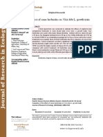 Evaluation of The Effect of Some Herbicides On Vicia Faba L. Growth Traits