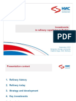 Investments in Refinery Capaticies in Serbia: September 2016 Belgrade, Energy Community Vladimir Gagic, NIS, Refinery