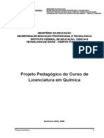 Licenciatura em Química - IFG - Itumbiara