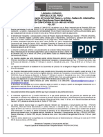 Publicacion en El Diario Llamado A Licitación Segunda Convocatoria