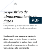 Dispositivo de Almacenamiento de Datos - Wikipedia, La Enciclopedia Libre