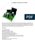 12W Audio Amplifier Circuit Based On TDA2006