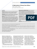 Original Research: Accuracy and Quality of Spirometry in Primary Care of Fices