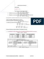 Espol Ejercicios Cinética Química Lección 3 